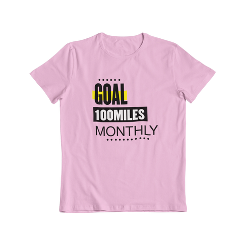 Runner T-Shirt - 100 Miles Goal pink