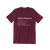 Running T-Shirt - Dictionary Entry Marathoner maroon