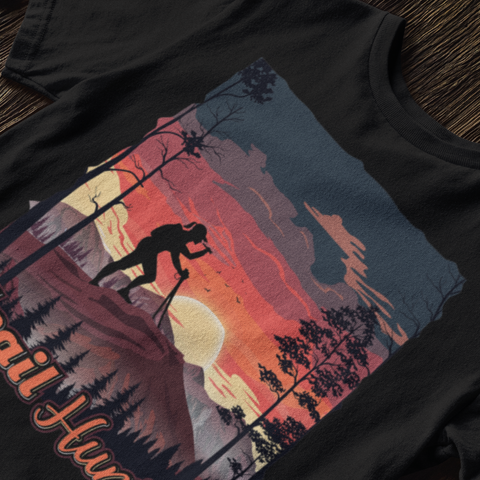 Trail Hunter Woman's T-Shirt Black Front