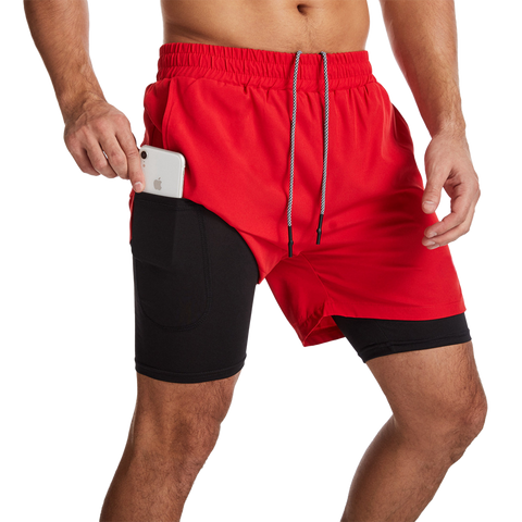 Men's Running Shorts red front